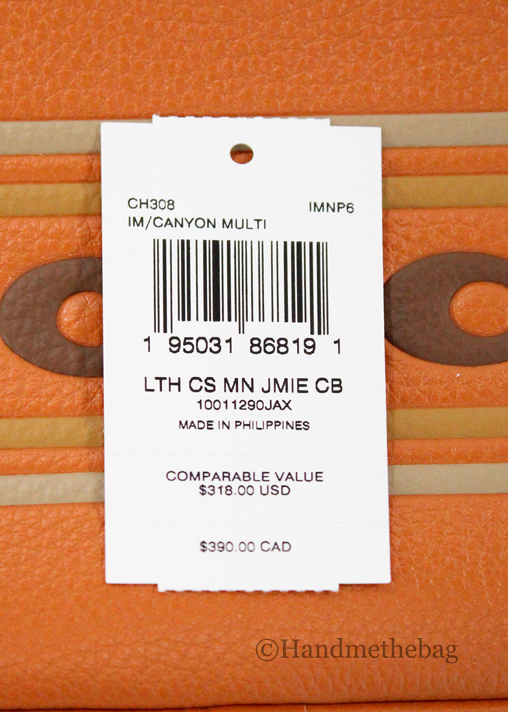 Coach Jamie Canyon Mini Logo Stripe Camera Bag