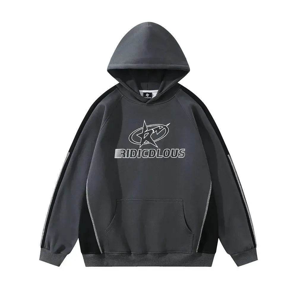 Fall American star Printed Hoodie Sweatshirt Pullover High Street Fashion - Velora