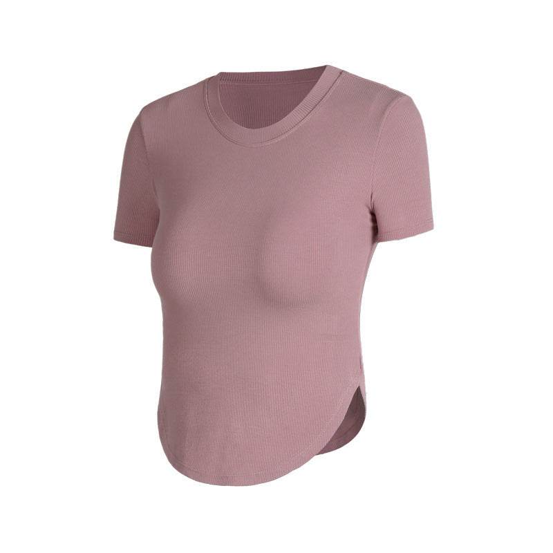 Nude feel Short-sleeved Workout Top Running gym top women - Velora