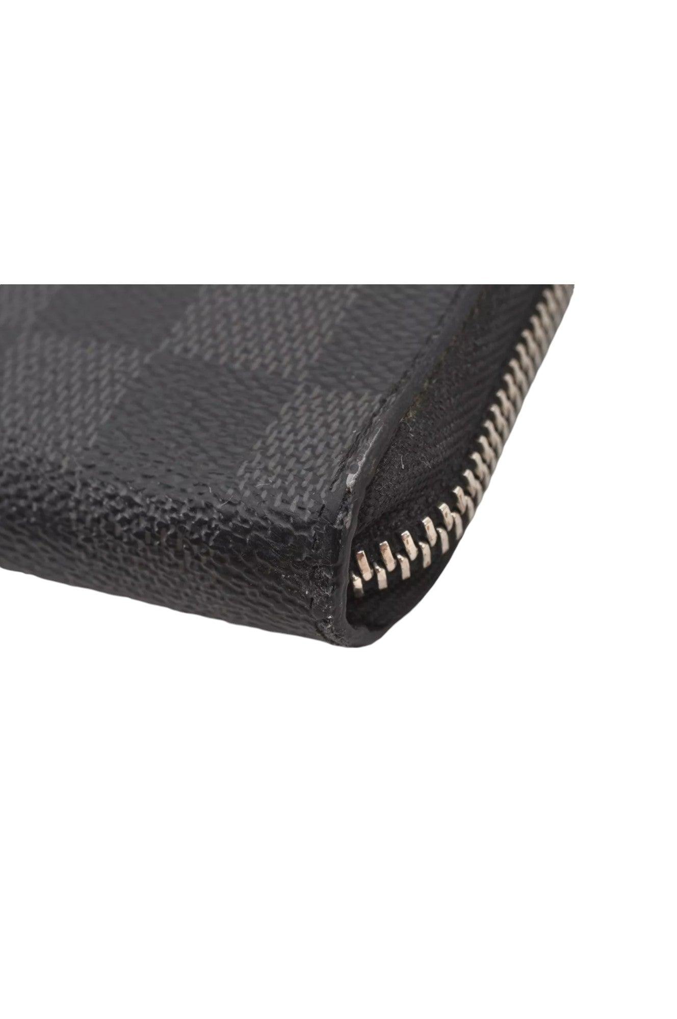 Louis Vuitton Damier Graphite Zippy Organizer Wallet N63077 LV 8122K - Velora