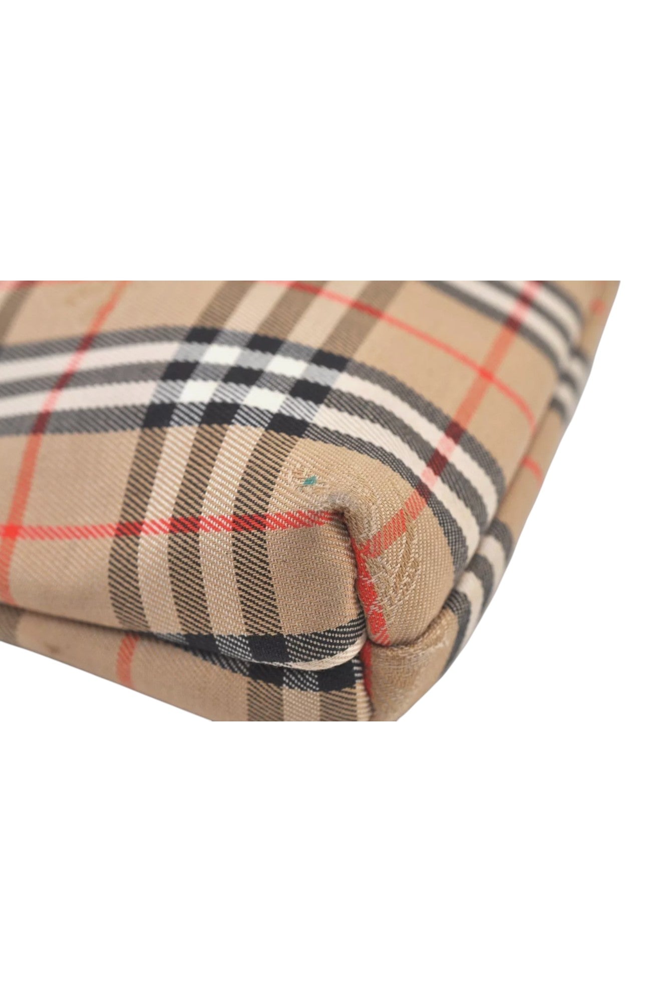 Authentic Burberrys Nova Check Clutch Hand Bag Patter Canvas Leather Beige 5510L - Velora