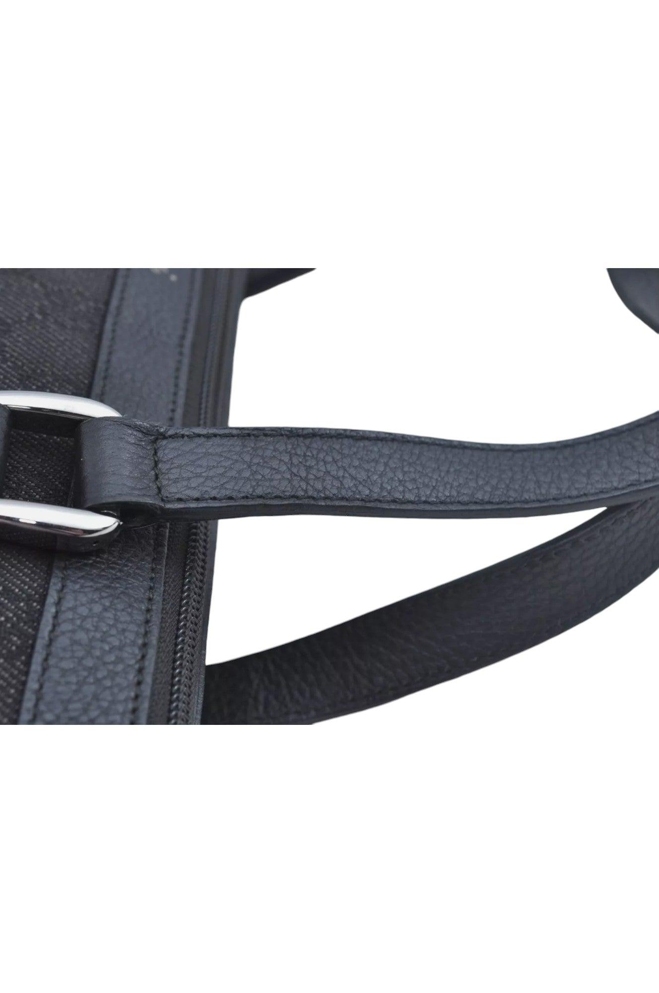 GUCCI Abbey Shoulder Tote Bag GG Canvas Leather 268640 Black L0797 - Velora