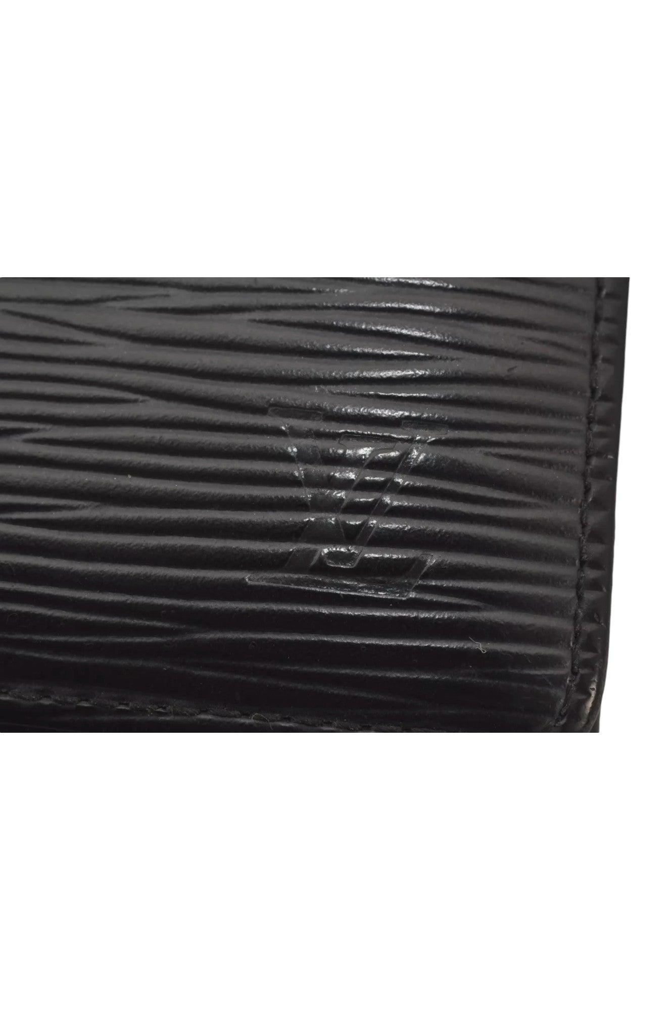 Louis Vuitton Epi Pochette Porte Monnaie Credit Wallet M63572 Black 8020K - Velora