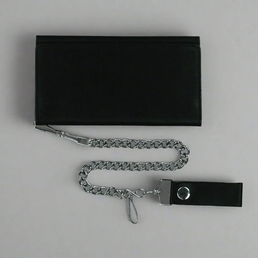Open Road Men's Chain Trifold Leather Wallet Boutique of Leathers/Open Road