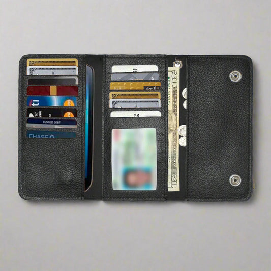 Open Road Men's Chain Trifold Leather Wallet Boutique of Leathers/Open Road