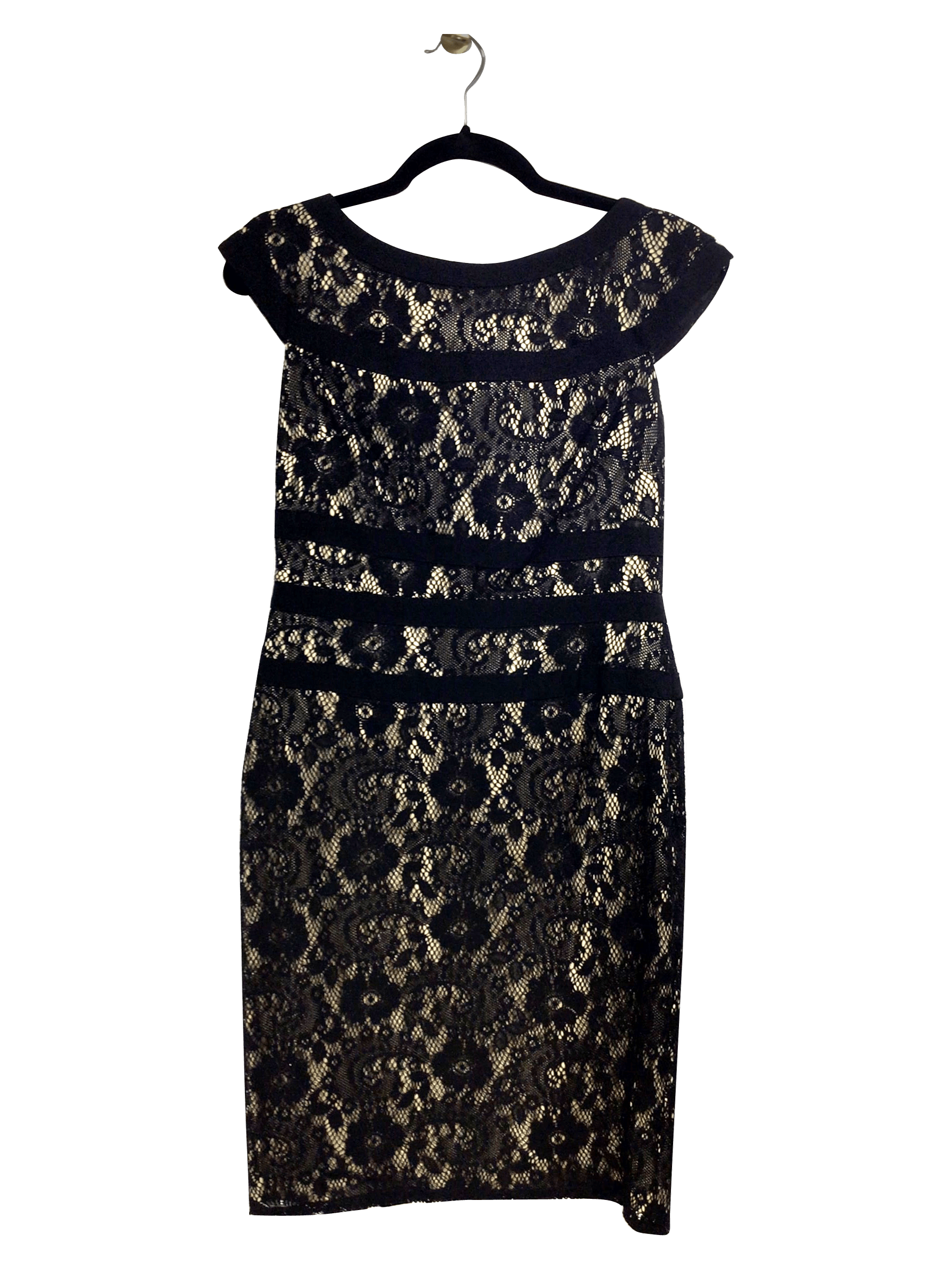 ADRIANNA PAPELL Midi Dress Regular fit in Black - 6 - Velora