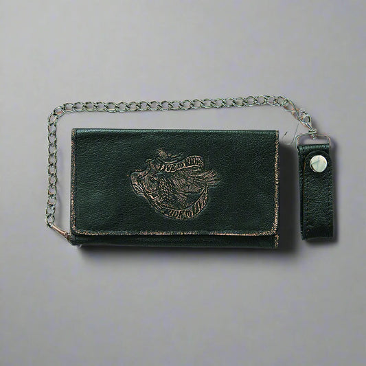 Open Road Men's Chain Trifold Leather Wallet Boutique of Leathers/Open Road
