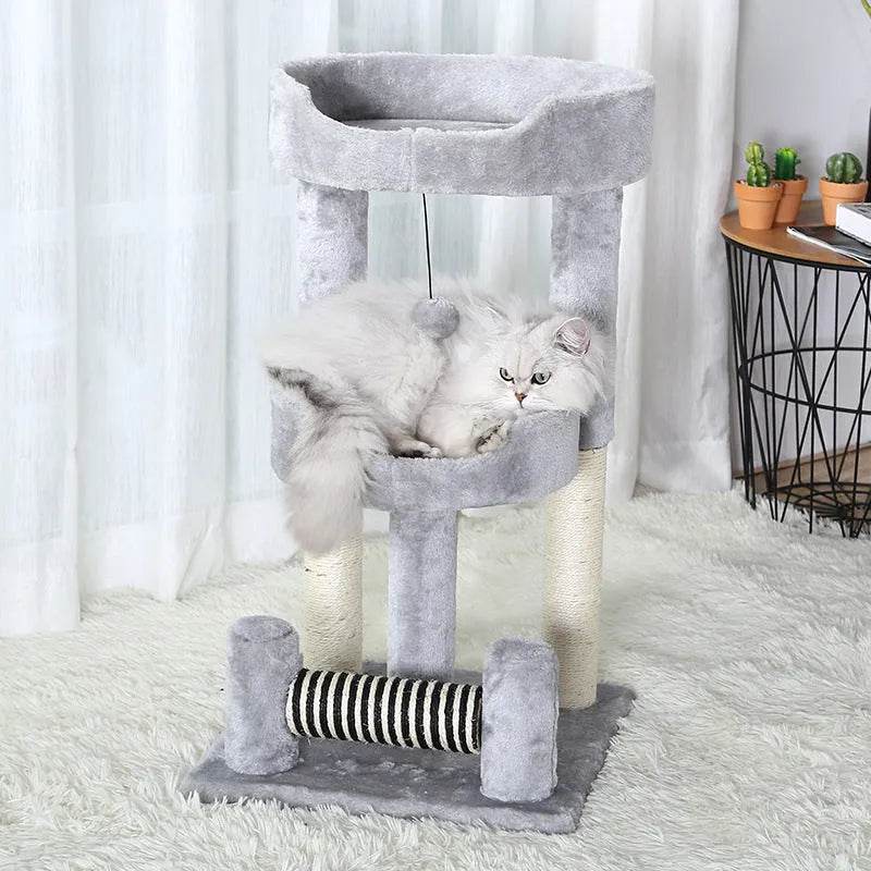 Cat Litter, Cat Tree, All-season General Purpose, Sisal Grinding Claw Toy Cat Supplies - Velora