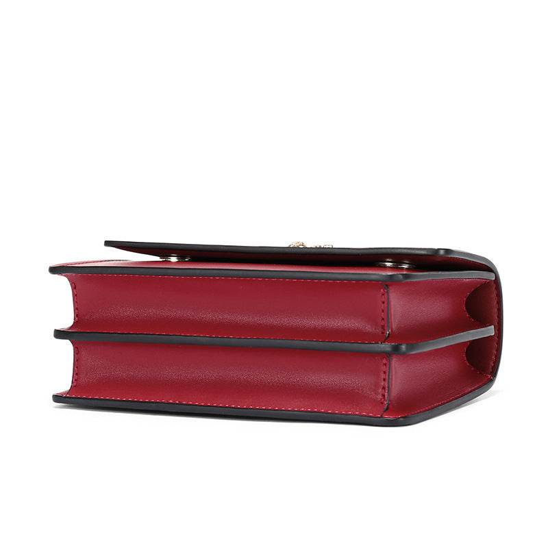 Cowhide chain deer head leather shoulder crossbody bag for women - Velora