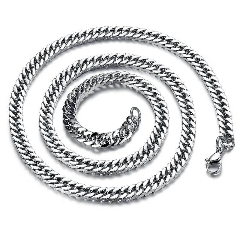 Man Necklaces Classical Stainless Steel Link Chain - Velora