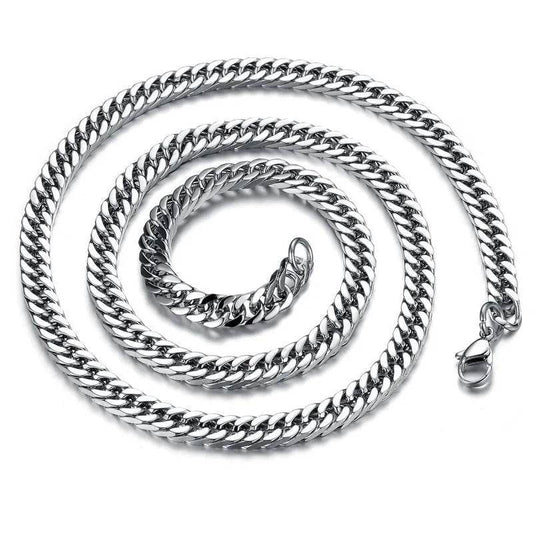 Man Necklaces Classical Stainless Steel Link Chain - Velora