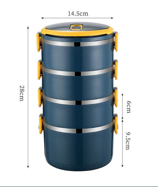 Multilayer Thermal Stainless Steel Insulated Lunch Box for Adults - Velora