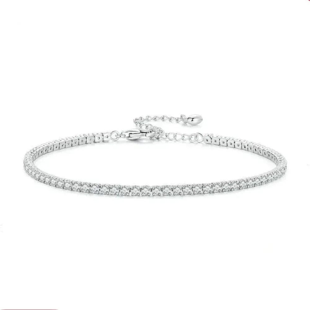 925 Sterling Silver CZ Tennis Bracelet - Velora Luxury Fashion