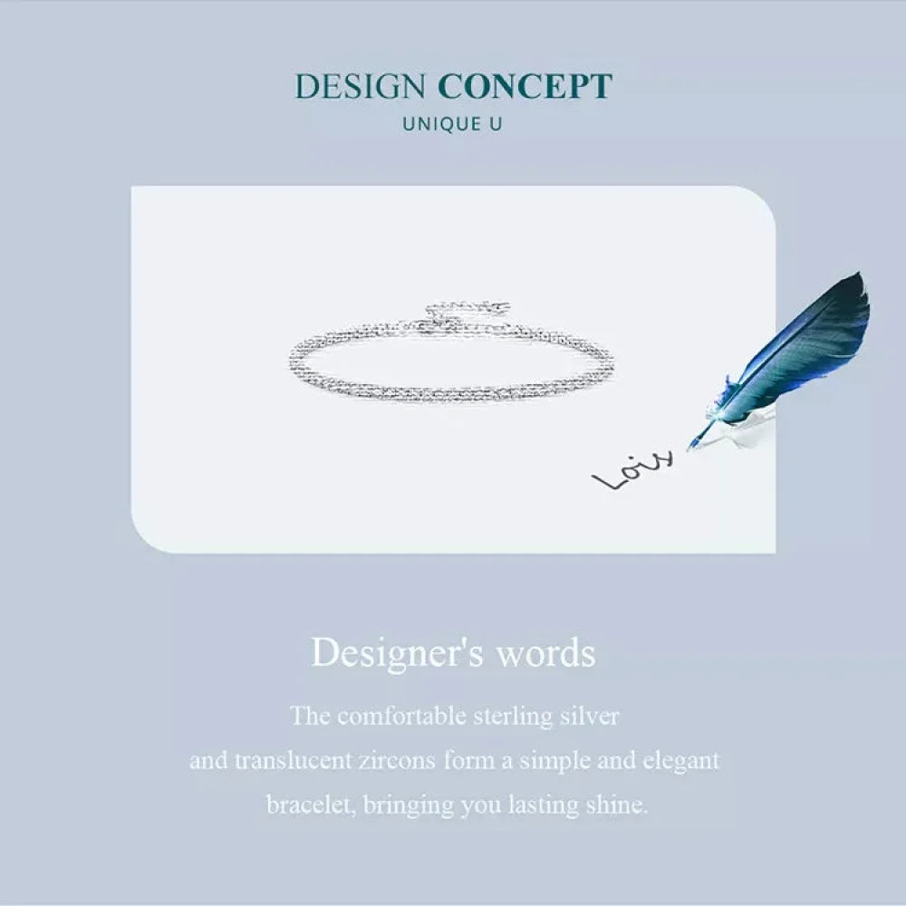 925 Sterling Silver CZ Tennis Bracelet - Velora Luxury Fashion