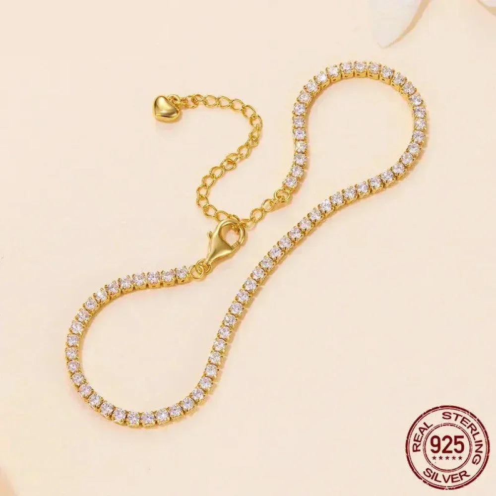 925 Sterling Silver CZ Tennis Bracelet - Velora Luxury Fashion