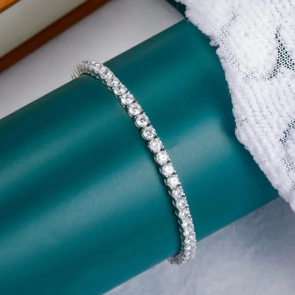 925 Sterling Silver CZ Tennis Bracelet - Velora Luxury Fashion