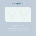 925 Sterling Silver Heart Pendant Necklace - Elegant Double Layer Choker For Women - Bsn168 - Velora Luxury Fashion