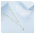 925 Sterling Silver Heart Pendant Necklace - Elegant Double Layer Choker For Women - Bsn168 - Velora Luxury Fashion