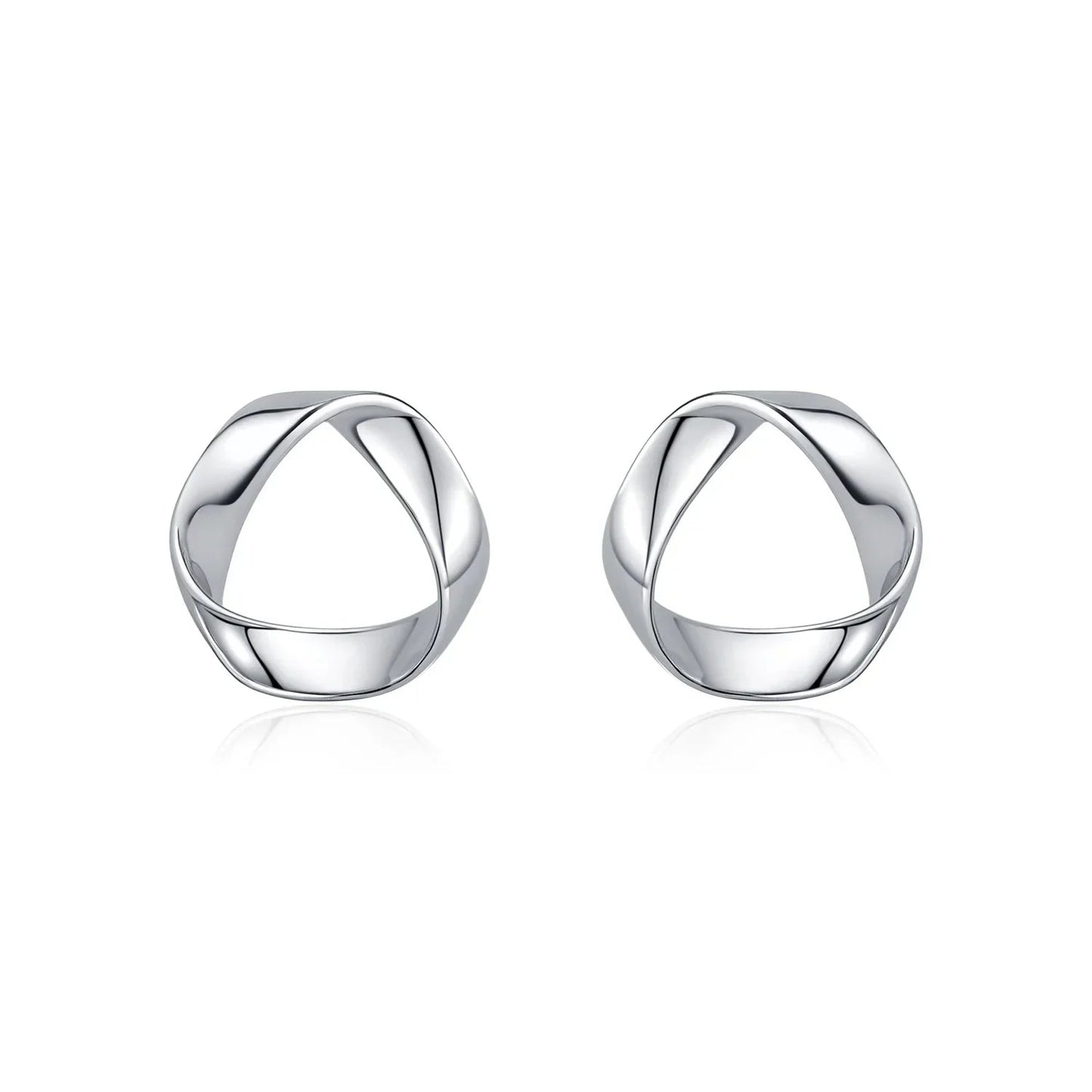 925 Sterling Silver Minimalist Wavy Stud Earrings - Women Fine Jewelry - Velora Luxury Fashion