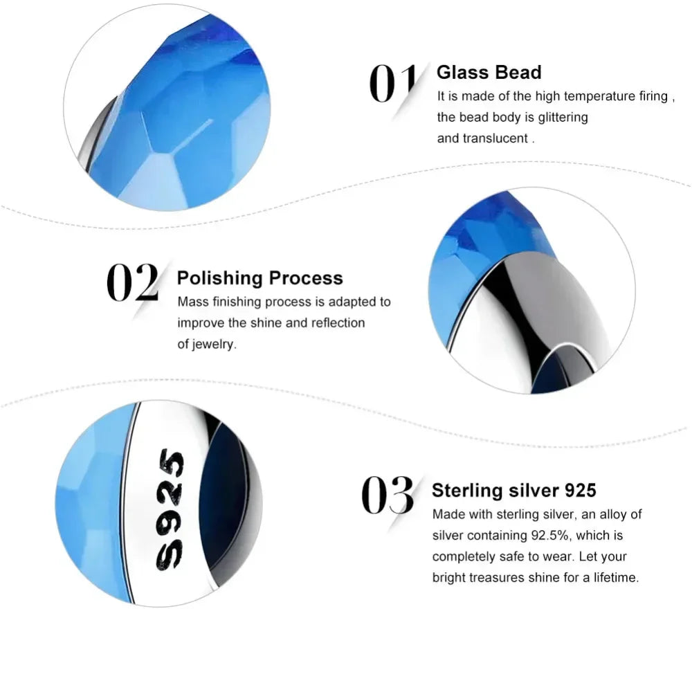 925 Sterling Silver Pink Flower Murano Glass Beads - Diy Bracelet Charms For A Festive Touch (Scz001) - Velora Luxury Fashion