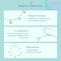 925 Sterling Silver Seastar And Shell Pendant Anklet | Simple Chain Foot Jewelry For Women | Platinum Plated Summer Jewelry - Velora Luxury Fashion