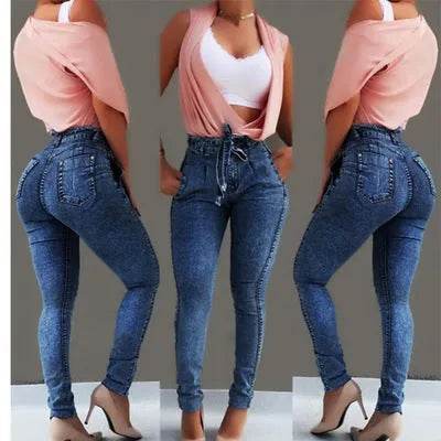 High Waist Fringed jeans Bootcut Pant Women - Velora