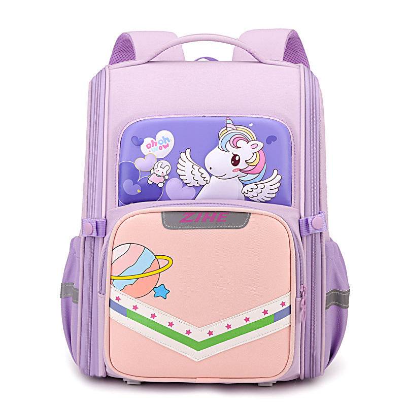 Back Support Large Capacity Cartoon Backpack for School - Velora