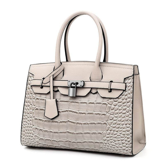 Trendy crocodile pattern Cooperate Work Handbag for Ladies - Velora