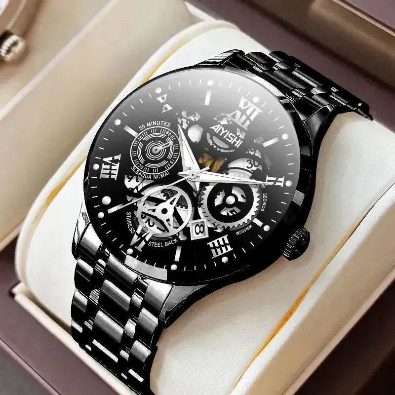 Men's Automatic Non-mechanical Men's Watch Stainless Steel Waterproof - Velora