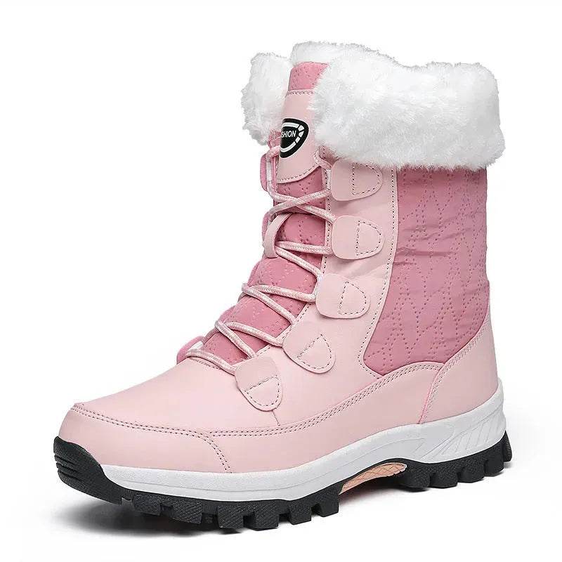 Winter Waterproof Snow Boots Women's Mid-calf Front Zipper - Velora