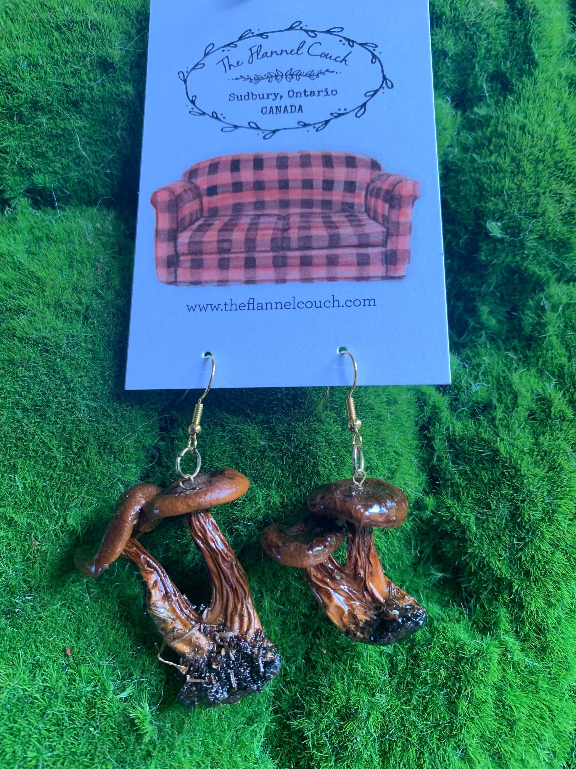 Wild Ontario Mushrooms Earrings www.Shopthatapp.com