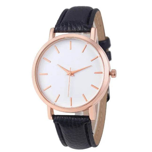Unisex Leather quartz watch - Velora