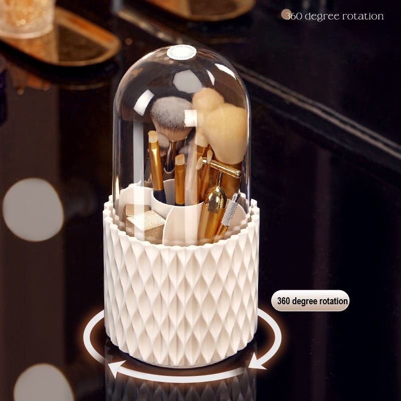 360 Rotating Large Capacity Transparent Makeup Brush https://like2b-uy
