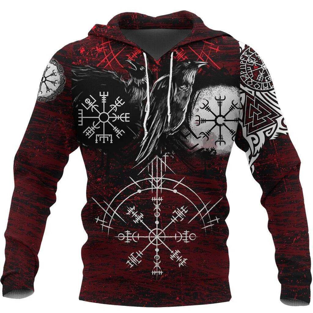 Men's Gothic Printed Street Fashion Classic Hoodie Pullover - Velora