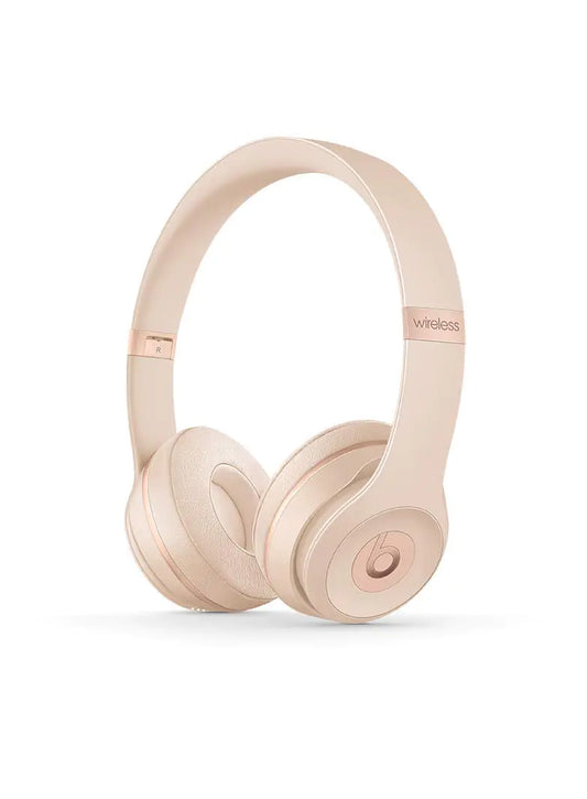 Beats Solo 3 Wireless Mat Gold Headphones - Renewed