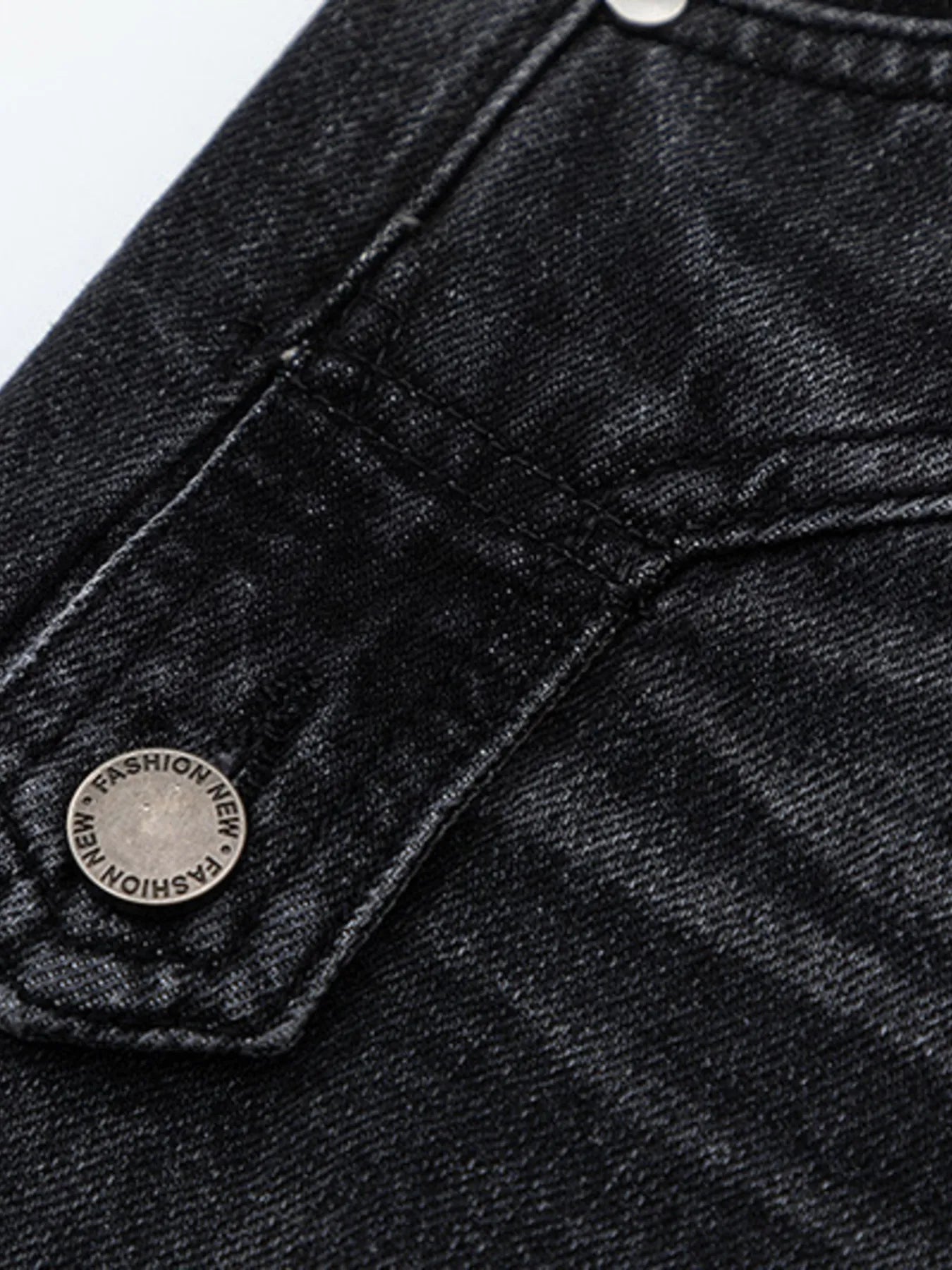 Men's High-Waisted Wide Leg Wash Jeans - Velora