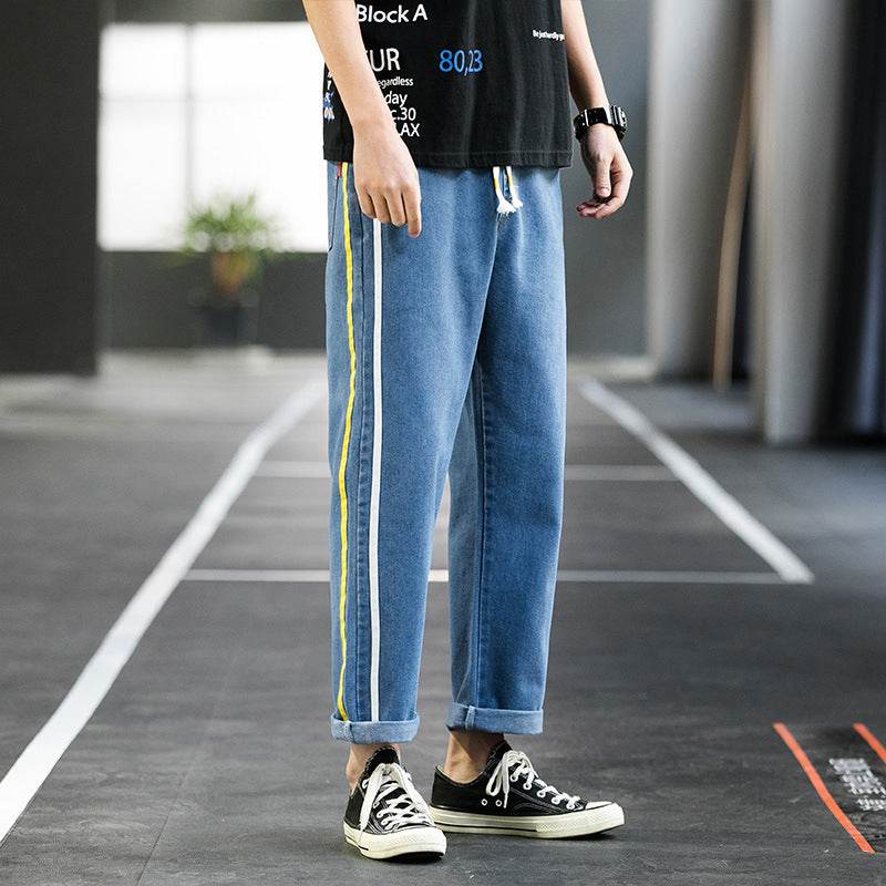 Men Casual pants Denim Jeans trousers, wide-leg pants - Velora