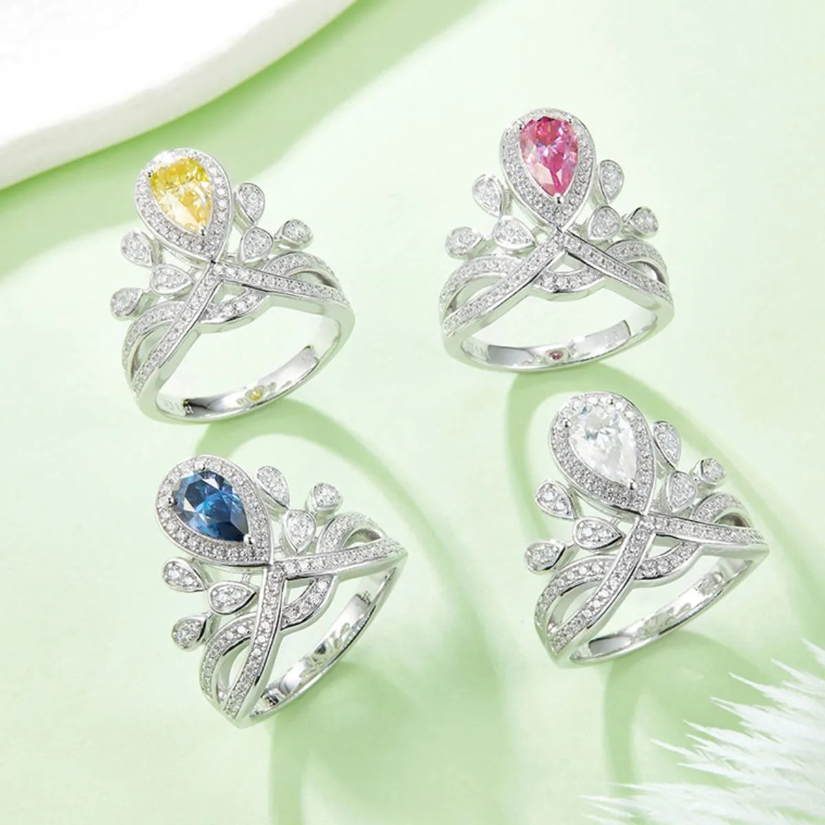 1 Carat Moissanite 925 Sterling Silver Ring