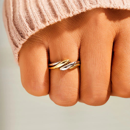 925 Sterling Silver Twisted Open Ring https://like2b-uy