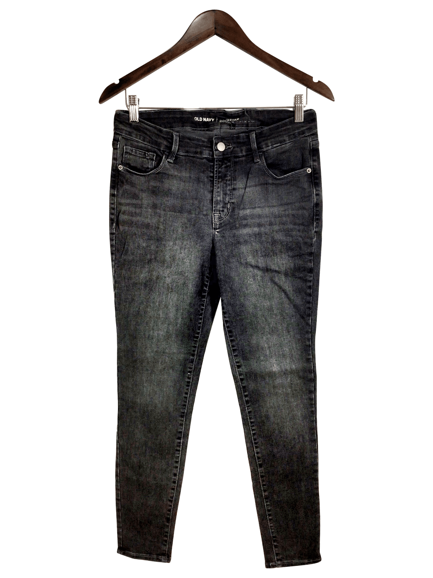 OLD NAVY Straight-legged Jeans Regular fit in Black - 8 - Velora