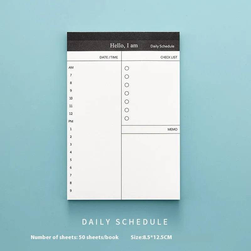 Portable Notepad Schedule Daily Planner - Velora
