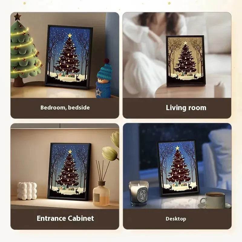 2024 New Luminous Christmas Tree Painting decorations Bluetooth Speaker integrated Gift Ideas - Velora