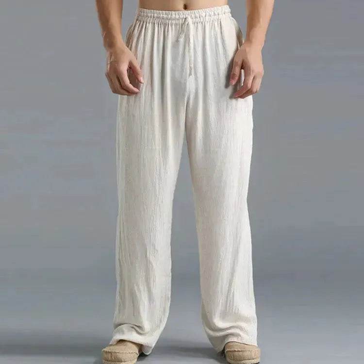 Linen Pants for Men Loose Fit Casual Classic Summer. - Velora