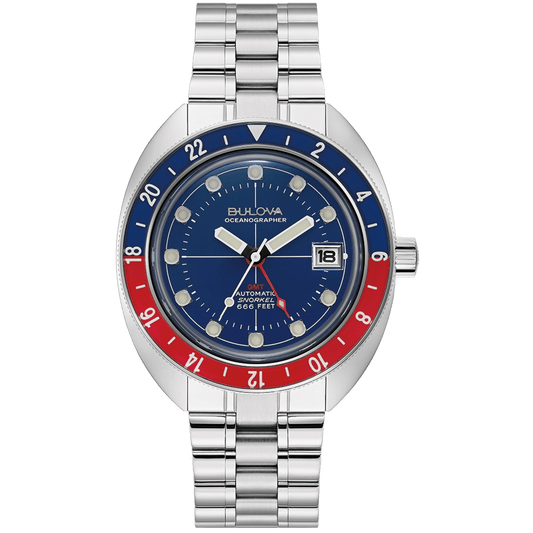 BULOVA Oceanographer Devil Diver GMT Blue | 96B405 - Velora Luxury Fashion