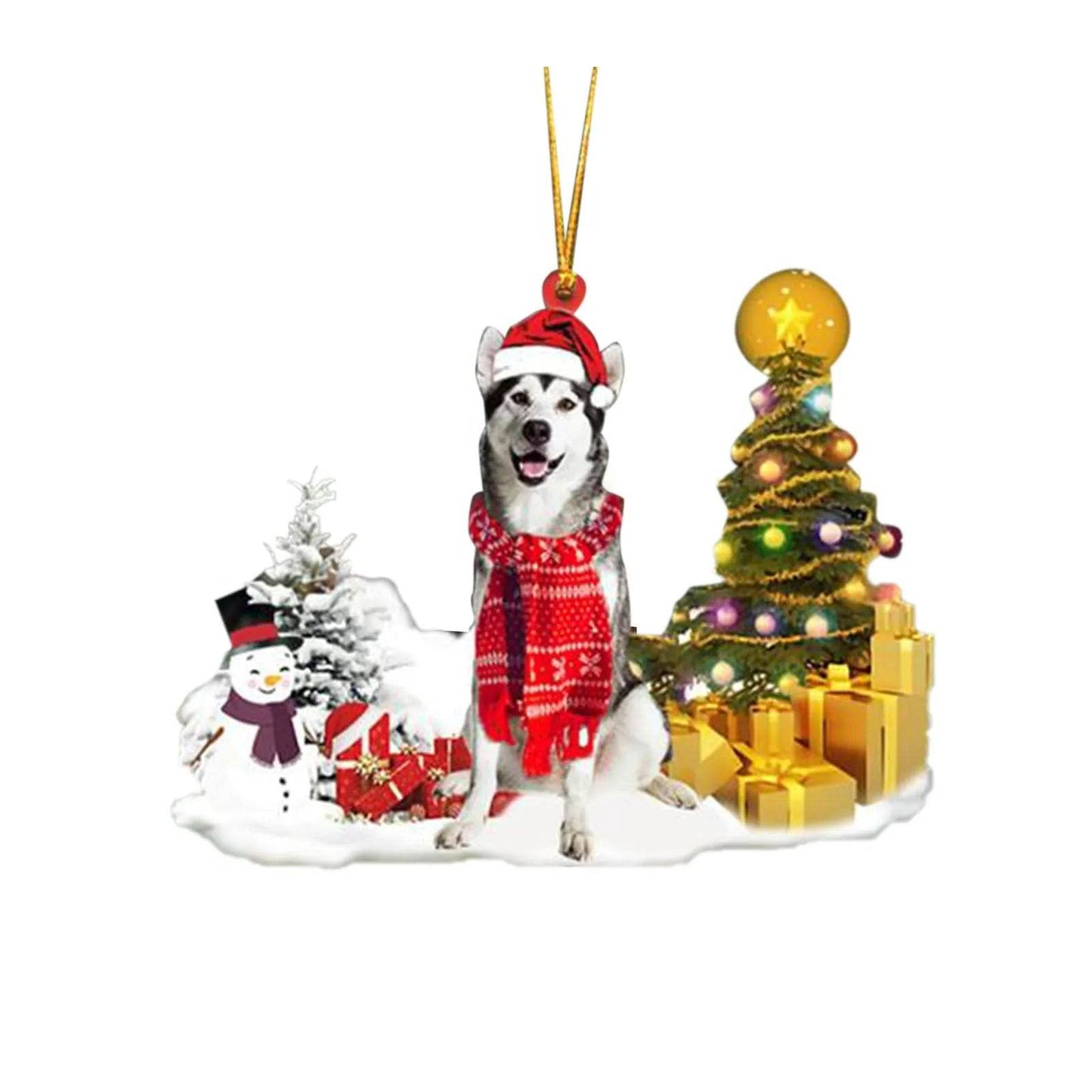 Christmas Family Puppies Decorate Trees With Lights - Velora