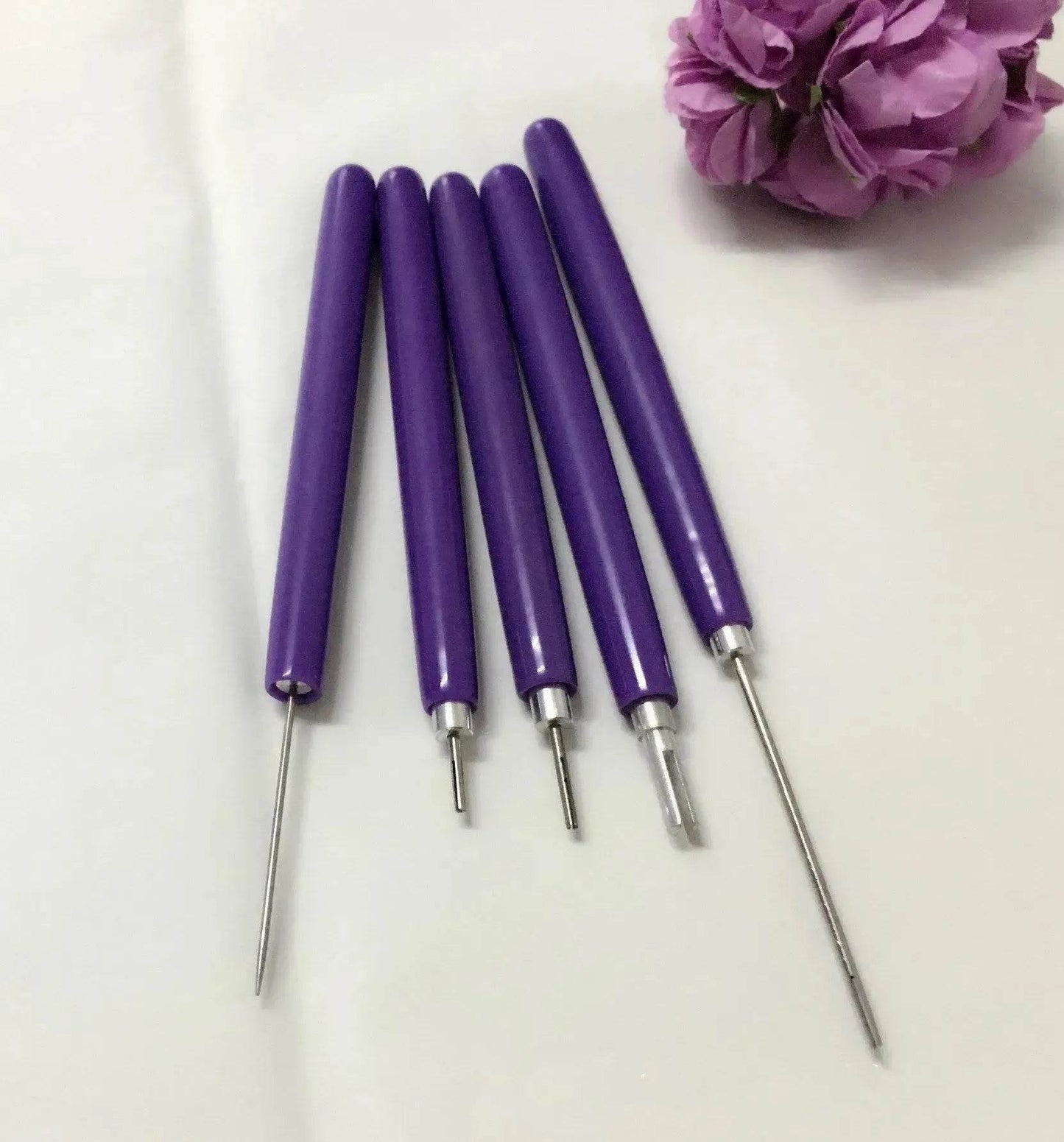 5PC Quilling Paper roller Long And Short Quilling Needle Roll Paper Pen - Velora
