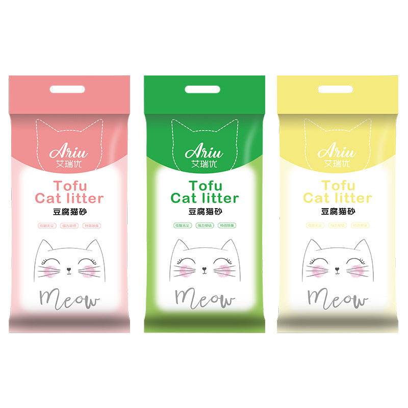 Original Flavor Tofu Cat Litter Low Dust Fast Clumping Deodorizer - Velora