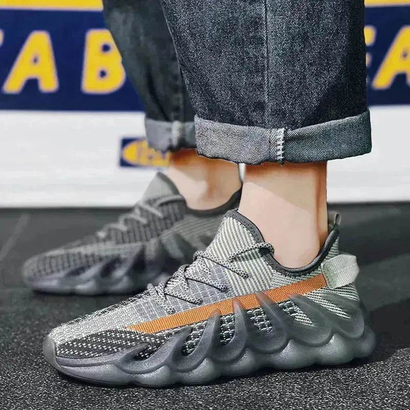 Fashion Sneakers With Wave Sole Cool Sports Shoes Men - Velora