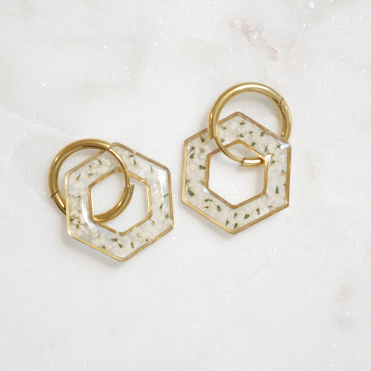 Boucles d'oreilles Dona - hexa - Velora