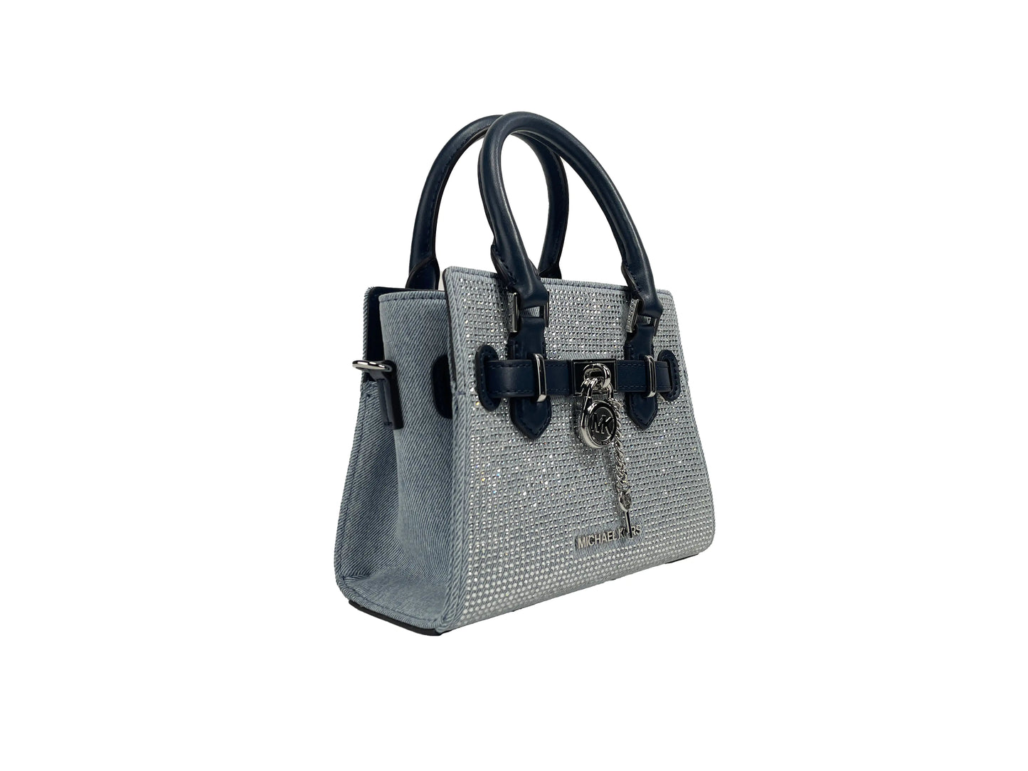 Michael Kors Denim Crystal Mini Satchel